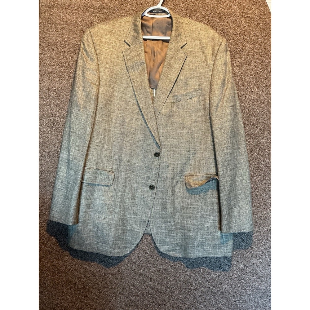 Cremieux Men's Sport Coat Blazer‎ Tan/Brown 48L Buttery Soft Viscose Bamboo